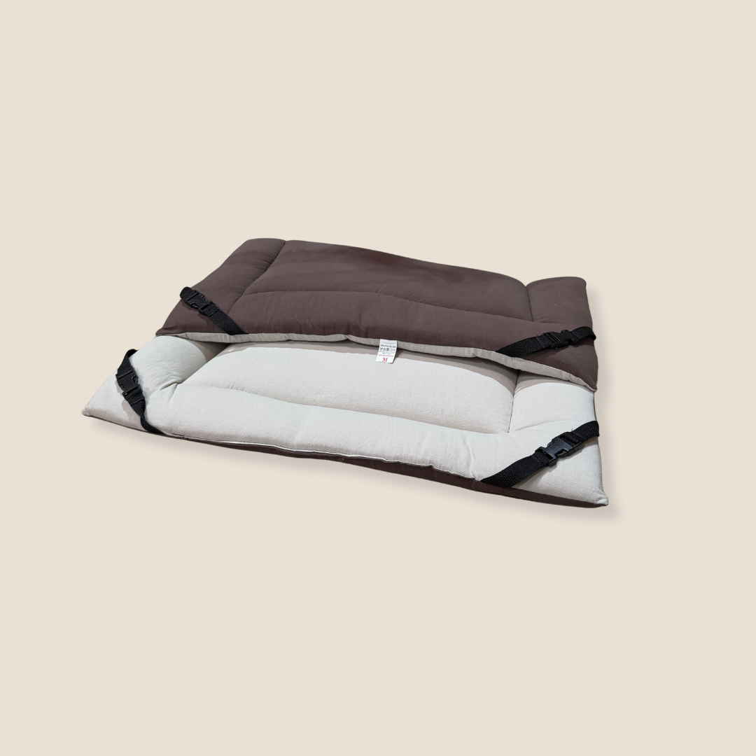 Chocolate Cotton & Stone Cotton Luxury Reversible Pad