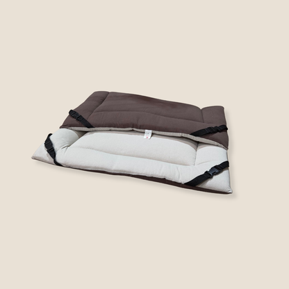 Chocolate Cotton & Stone Cotton Luxury Reversible Pad
