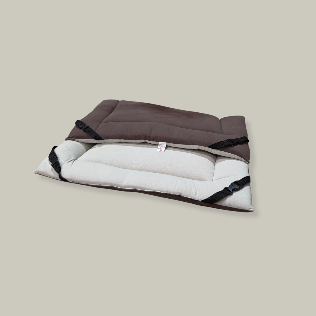 Chocolate Cotton & Stone Cotton Luxury Reversible Pad