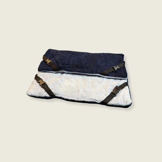 Navy & Baby Blue Bamboo Towelling Lightweight Pad