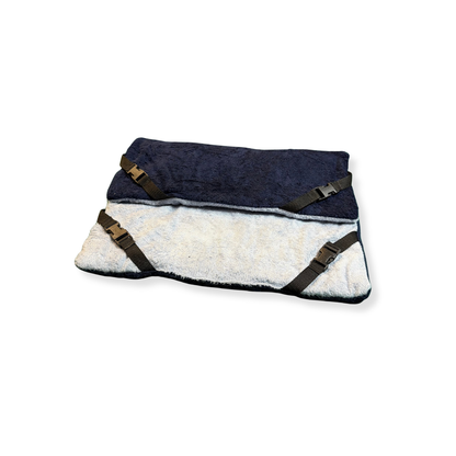 Navy & Baby Blue Bamboo Towelling Lightweight Pad