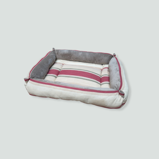Cotton Stripe & Mushroom Cuddle Soft Luxury Nest