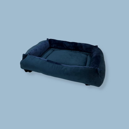 Navy Cuddle Soft & Midnight Blue Velvet Luxury Nest
