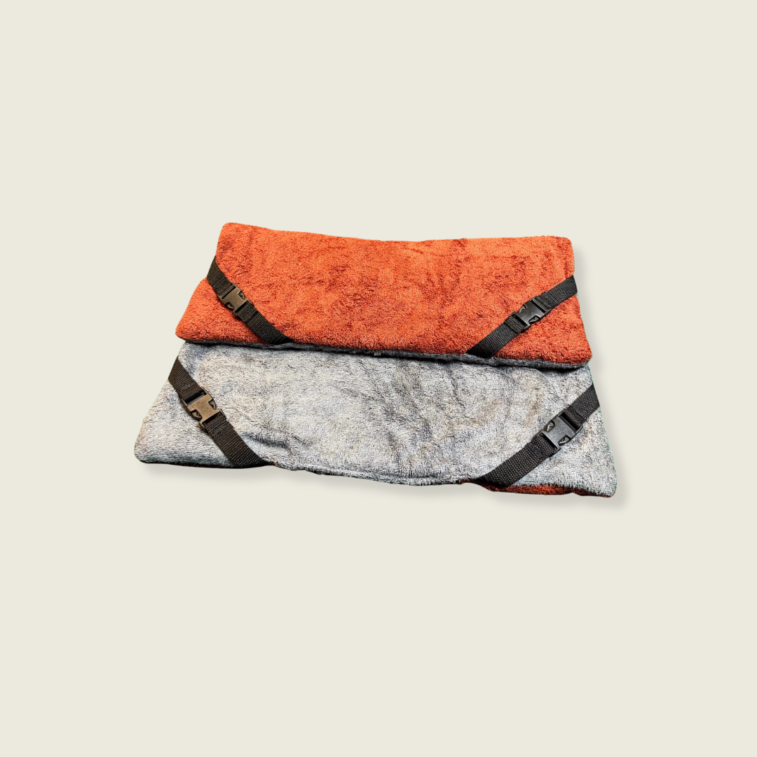 Rust & Grey Bamboo Towelling Lightweight Pad