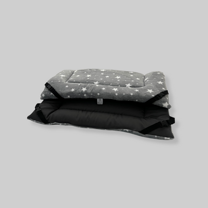 Grey Star Cuddle Soft & Grey Cotton Luxury Reversible Pad