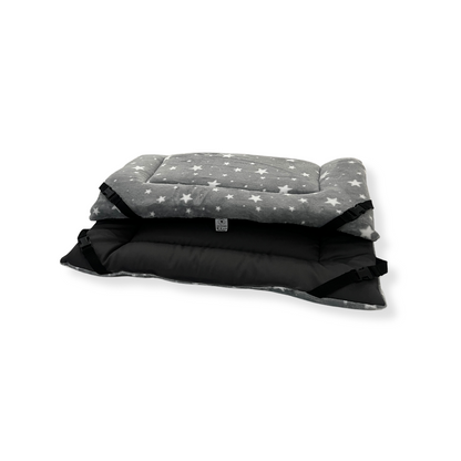 Grey Star Cuddle Soft & Grey Cotton Luxury Reversible Pad