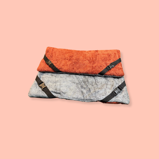 Rust & Grey Bamboo Towelling Lightweight Pad