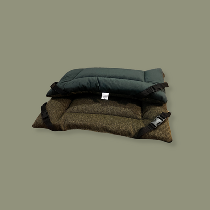 Woodland Tweed & Bottle Green Velvet Luxury Reversible Pad