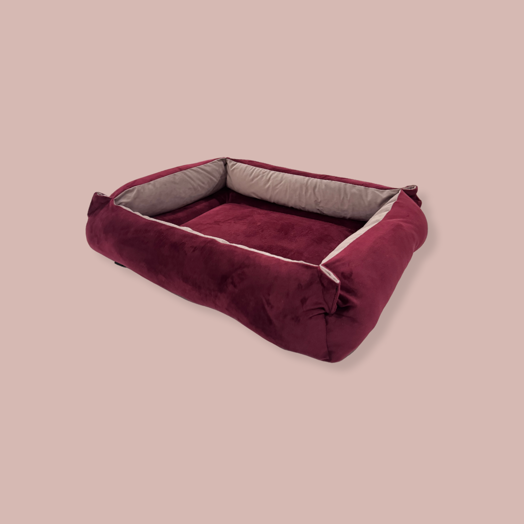 Cranberry & English Rose Velvet Luxury Nest