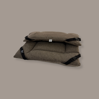 Truffle Tweed & Cedar Velvet Luxury Reversible Pad