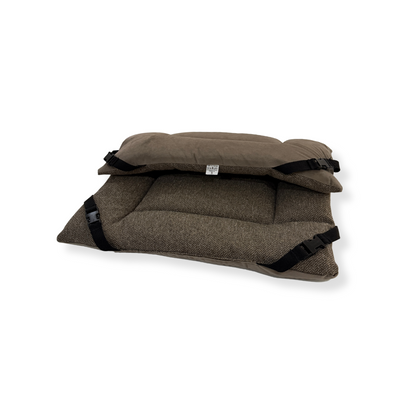 Truffle Tweed & Cedar Velvet Luxury Reversible Pad