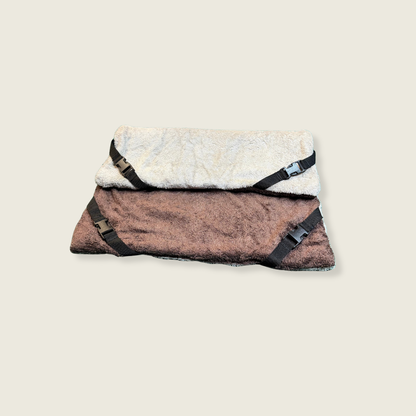Beige & Chocolate Bamboo Towelling Lightweight Pad