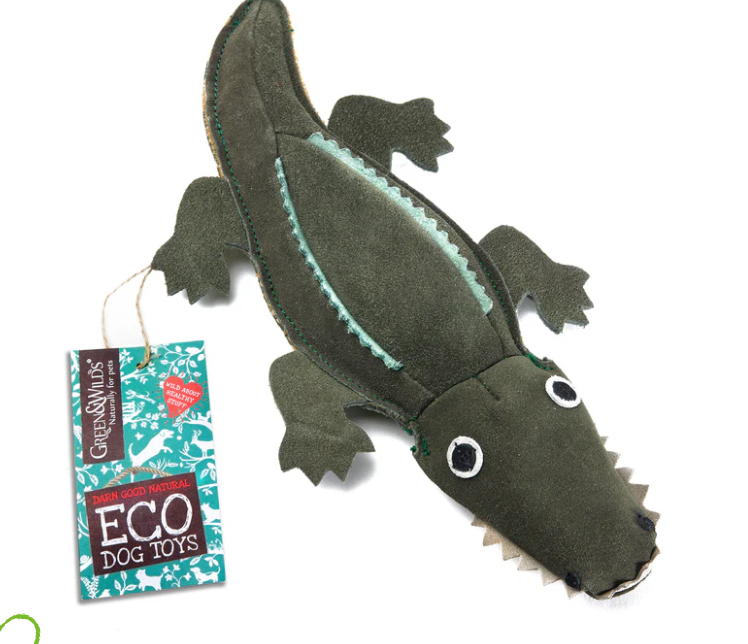 Green & Wilds Colin the Crocodile Eco Dog Toy