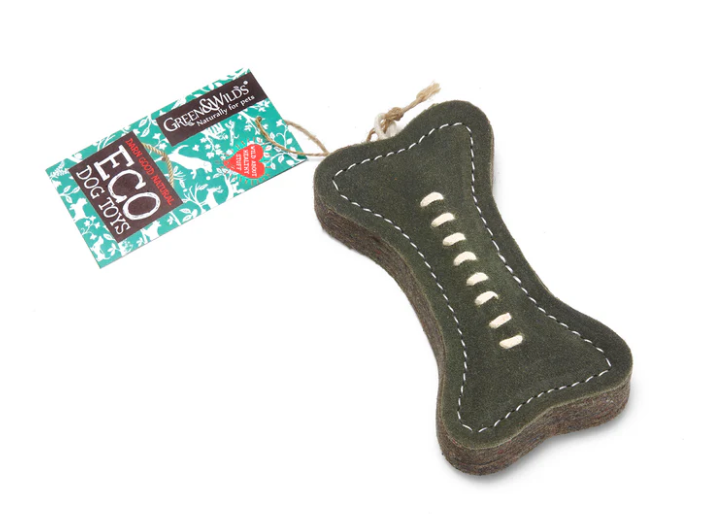 Green & Wilds Green Bone Eco Dog Toy