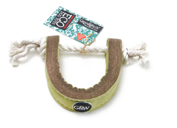 Green & Wilds Push Me, Pull Me Eco Dog Toy