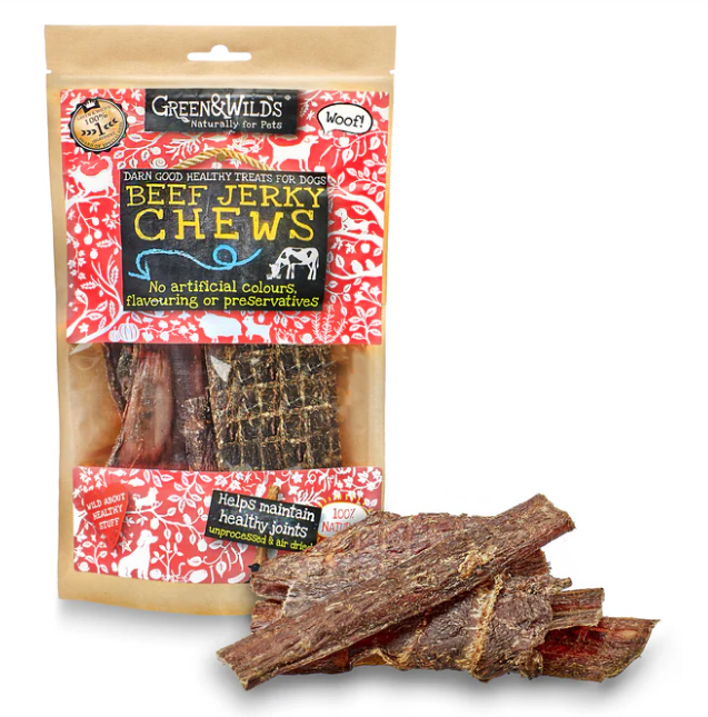 Green & Wilds Beef Jerky Chews 100g