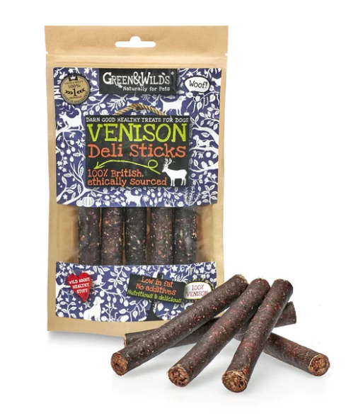 Green & Wilds Venison Sticks, 75g
