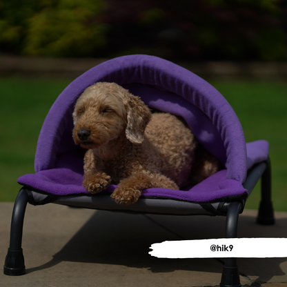 Kuscheltunnel in Schwarz und Grau