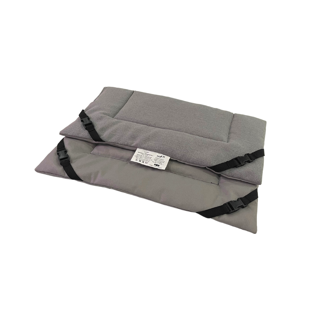 Grey Light & Grey Cotton Canvas Light Weight Luxury Reversible Pad